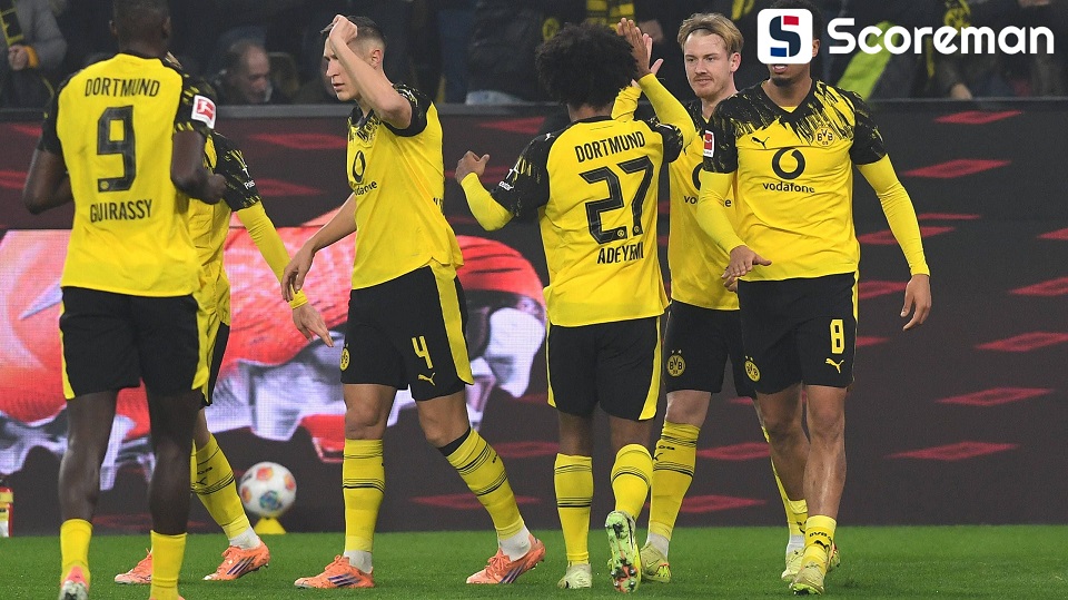 '카스트로프 결장' 묀헨글라트바흐, 도르트문트에 0-2 패배...리그 11위 유지